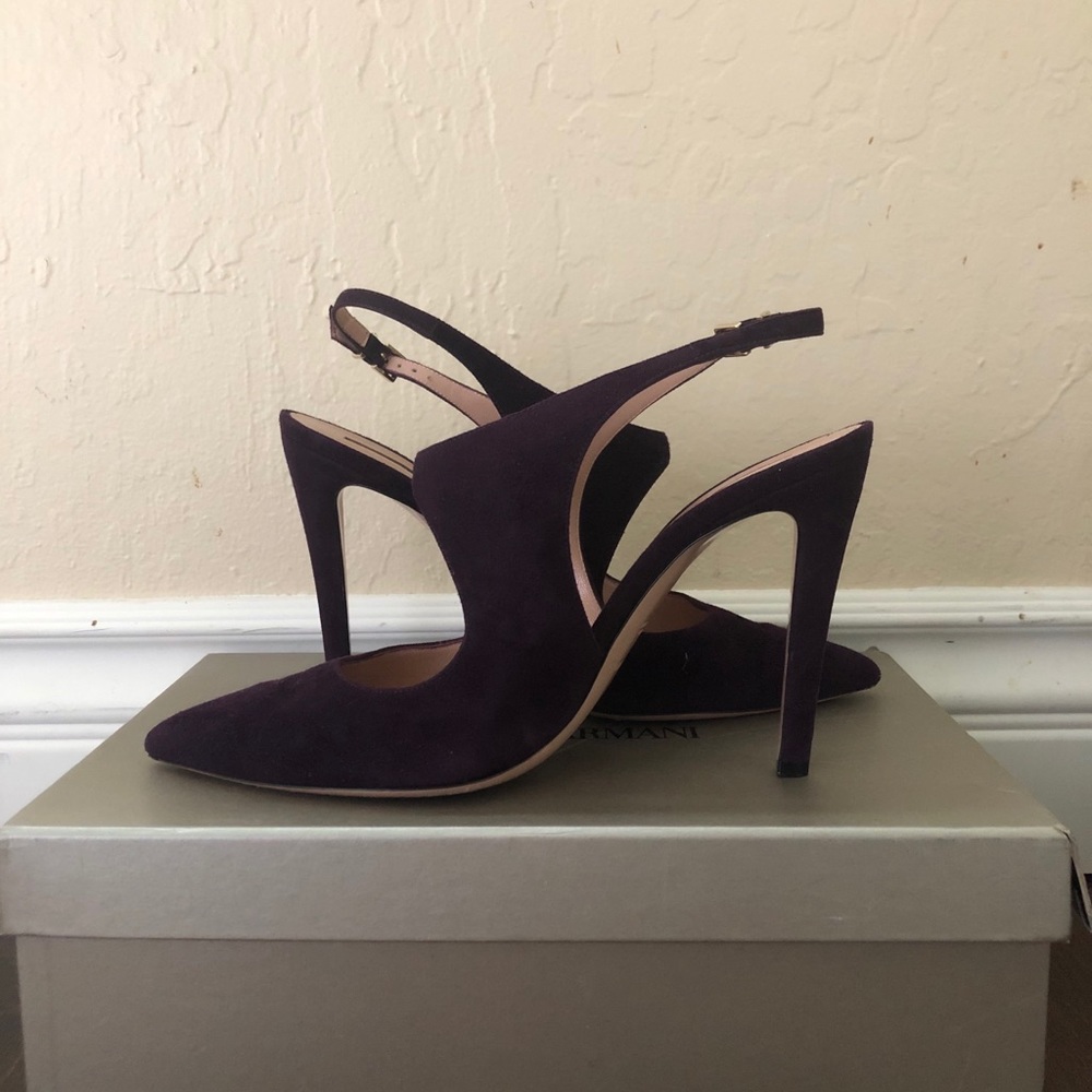Giorgio Armani purple heels